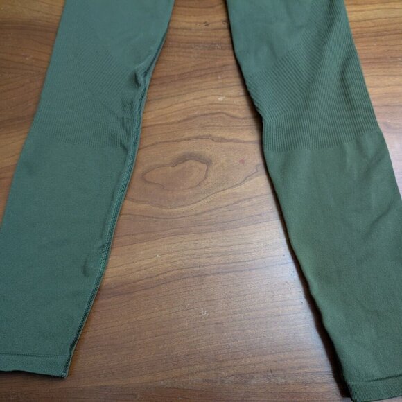 Adidas Women’s Training Aeroknit 7/8 High-Rise Wild Pine Green Tights Size S New - Picture 11 of 12